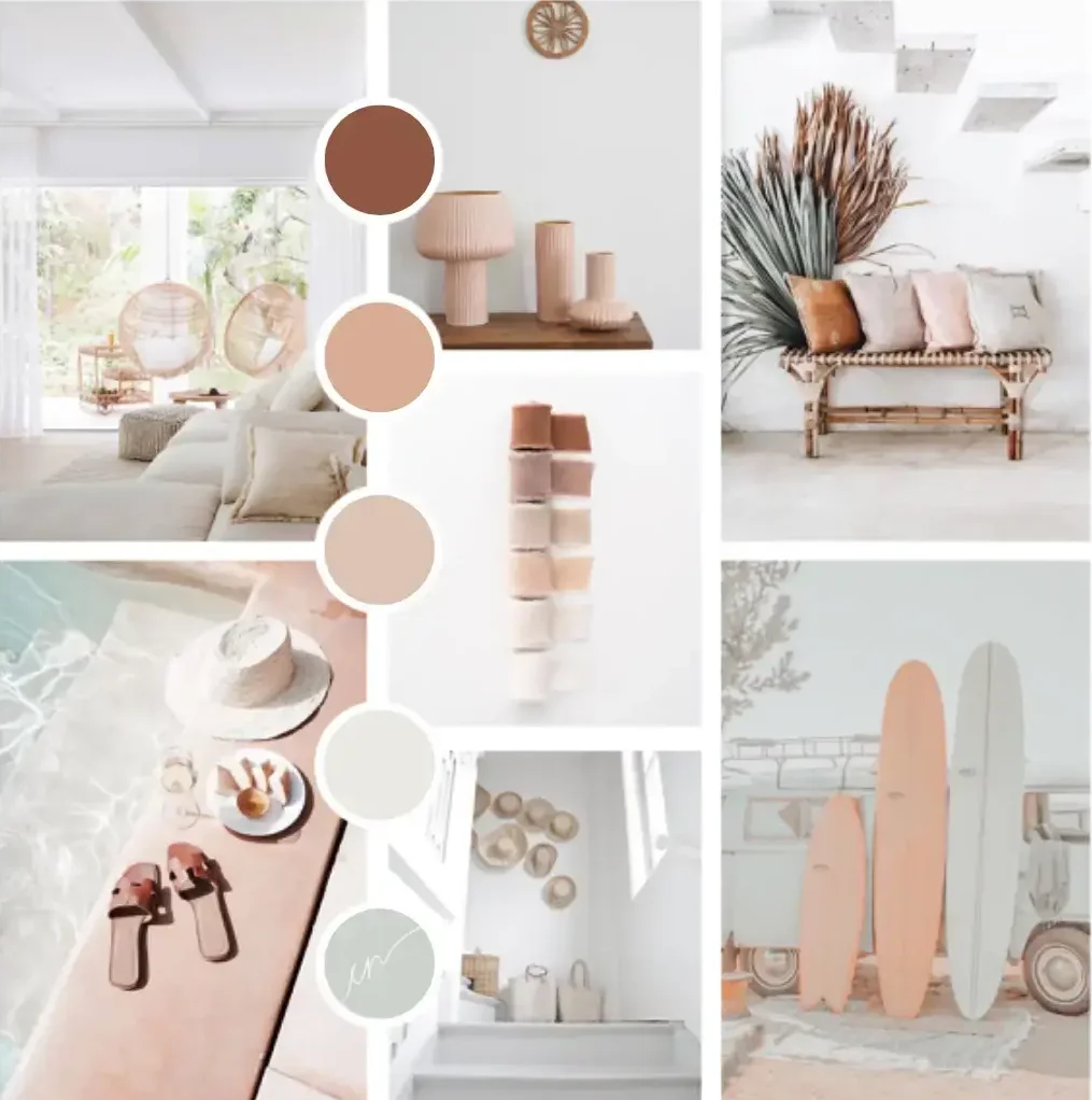 Moodboard appartement Ibiza stijl