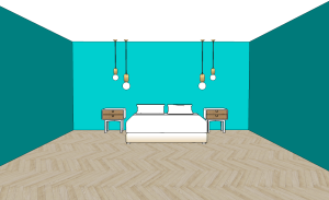 Invloed kleur op de ruimte: plafond lichte kleur