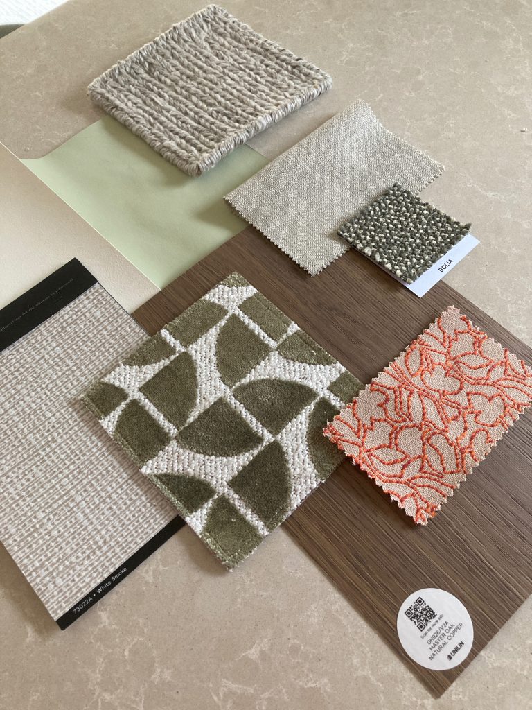 Materialenbord voor een kleur- en textieladvies